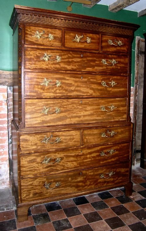 Chippendale Chest on Chest